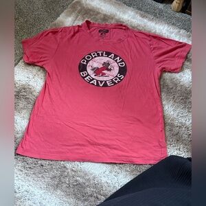 Red Jacket Portland Beavers Red Tee